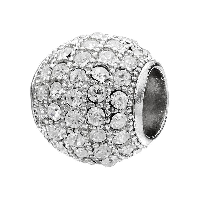 Individuality Beads Sterling Silver Crystal Bead, Women's, White Product Image