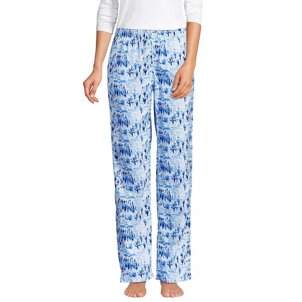 Womens Lands End Womens Flannel Pajama Pants Product Image