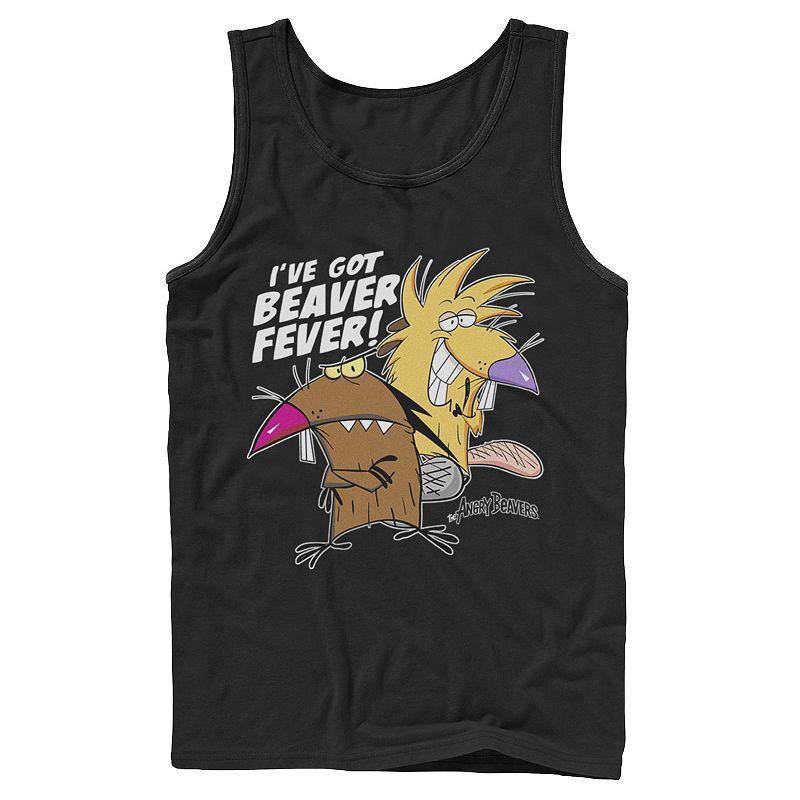 Men's Nickelodeon Angry Beavers Daggett & Norbert Feverish Tank Top, Size: XL, Black Product Image