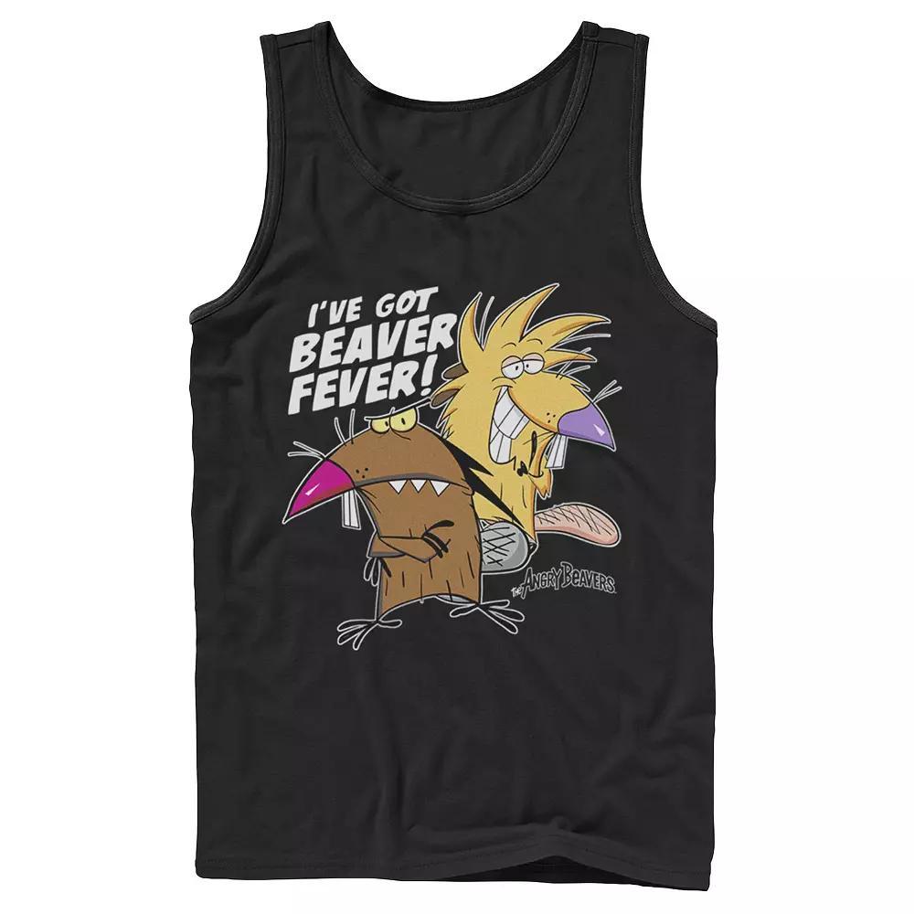 Men's Nickelodeon Angry Beavers Daggett & Norbert Feverish Tank Top, Size: XL, Black Product Image