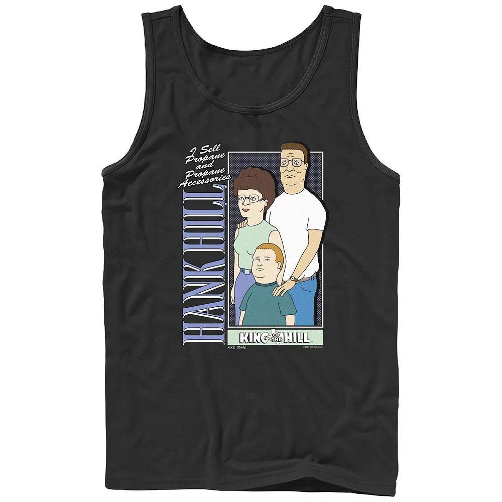 Men's King Of The Hill Hank Hill Family Graphic Tank, Size: XL, Black Product Image