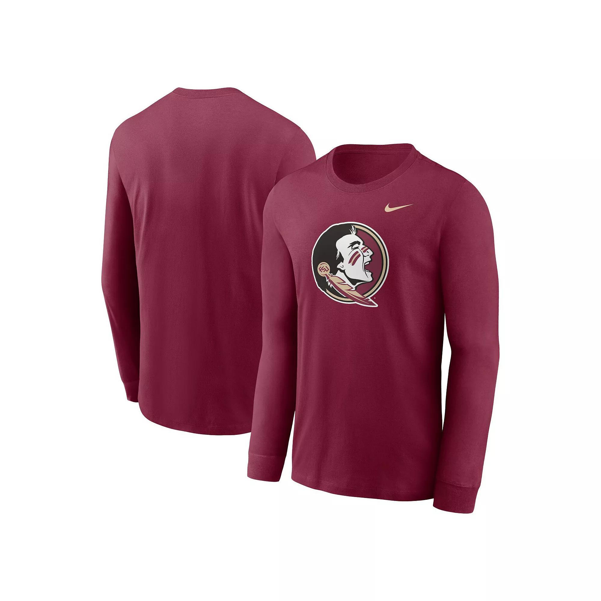 Men's Nike Garnet Florida State Seminoles Primary Logo Long Sleeve T-Shirt, Size: XL, Red Product Image