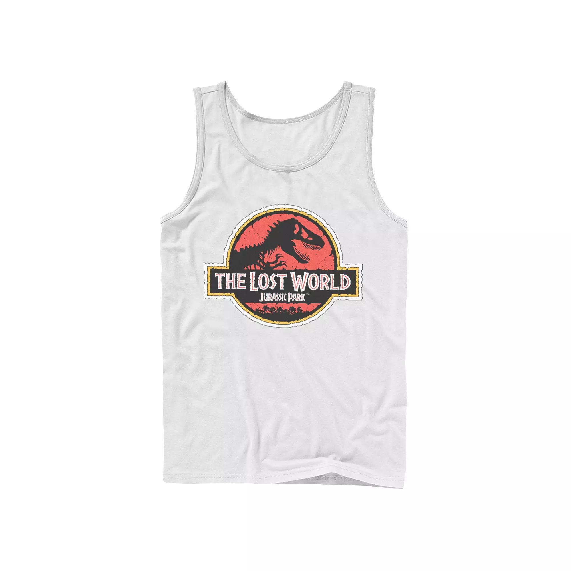 Men's Jurassic Park The Lost World Movie Logo Tank Top, Size: XL, Black Product Image