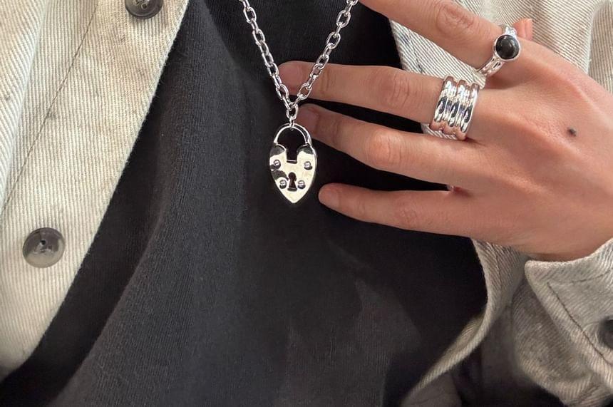 Heart Padlock Necklace Product Image