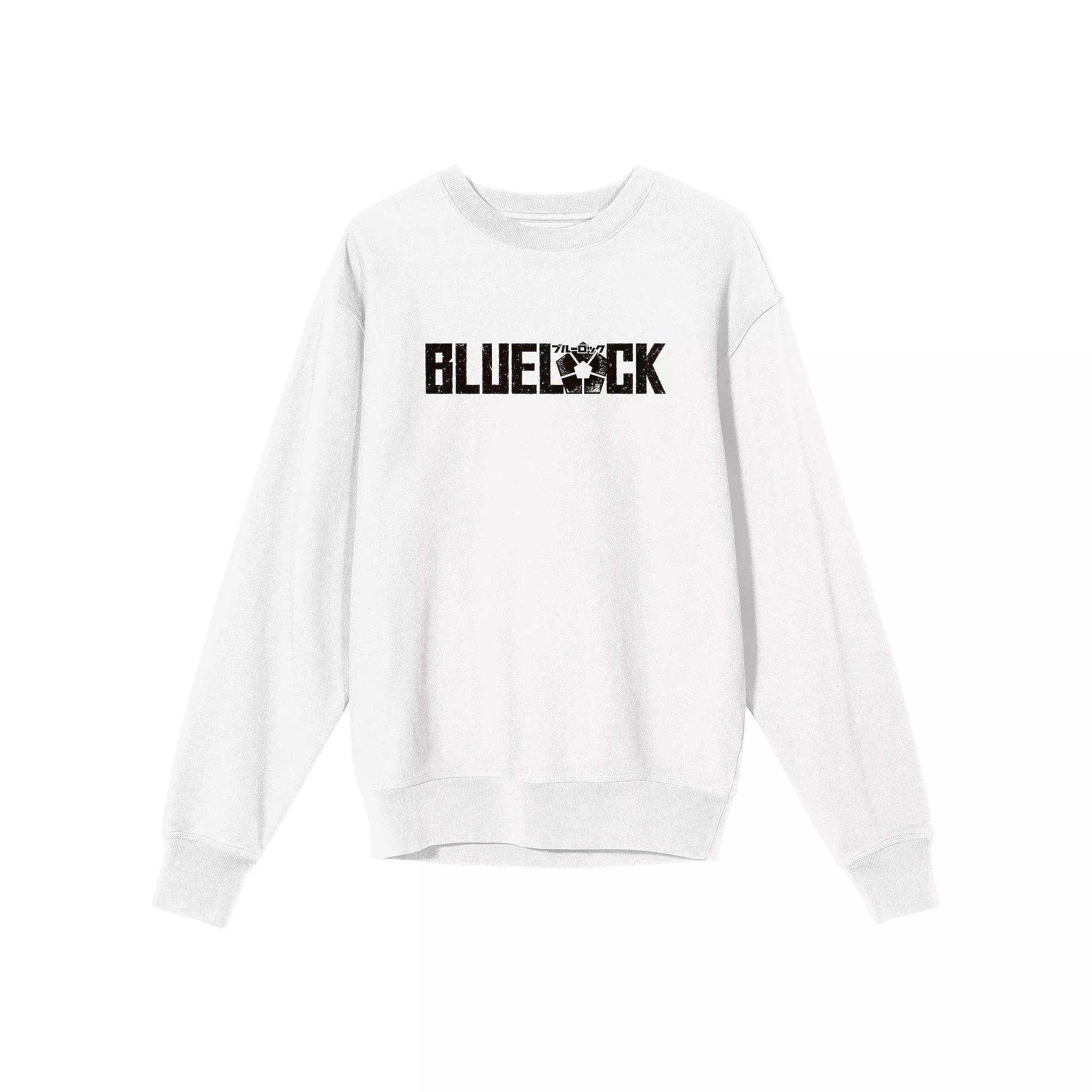 Men's Bioworld Blue Lock Title Logo Long Sleeve Graphic Tee, Size: XL, White Product Image