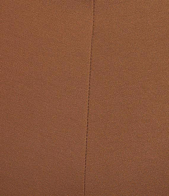 Slim Factor by Investments Plus Size Ponte Knit No Waist Slim Straight Pants Product Image