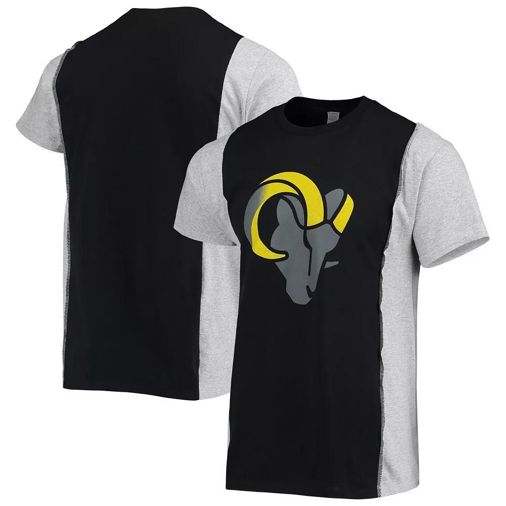 Mens Refried Apparel /Heathered Gray Los Angeles Rams Sustainable Split T-Shirt Product Image
