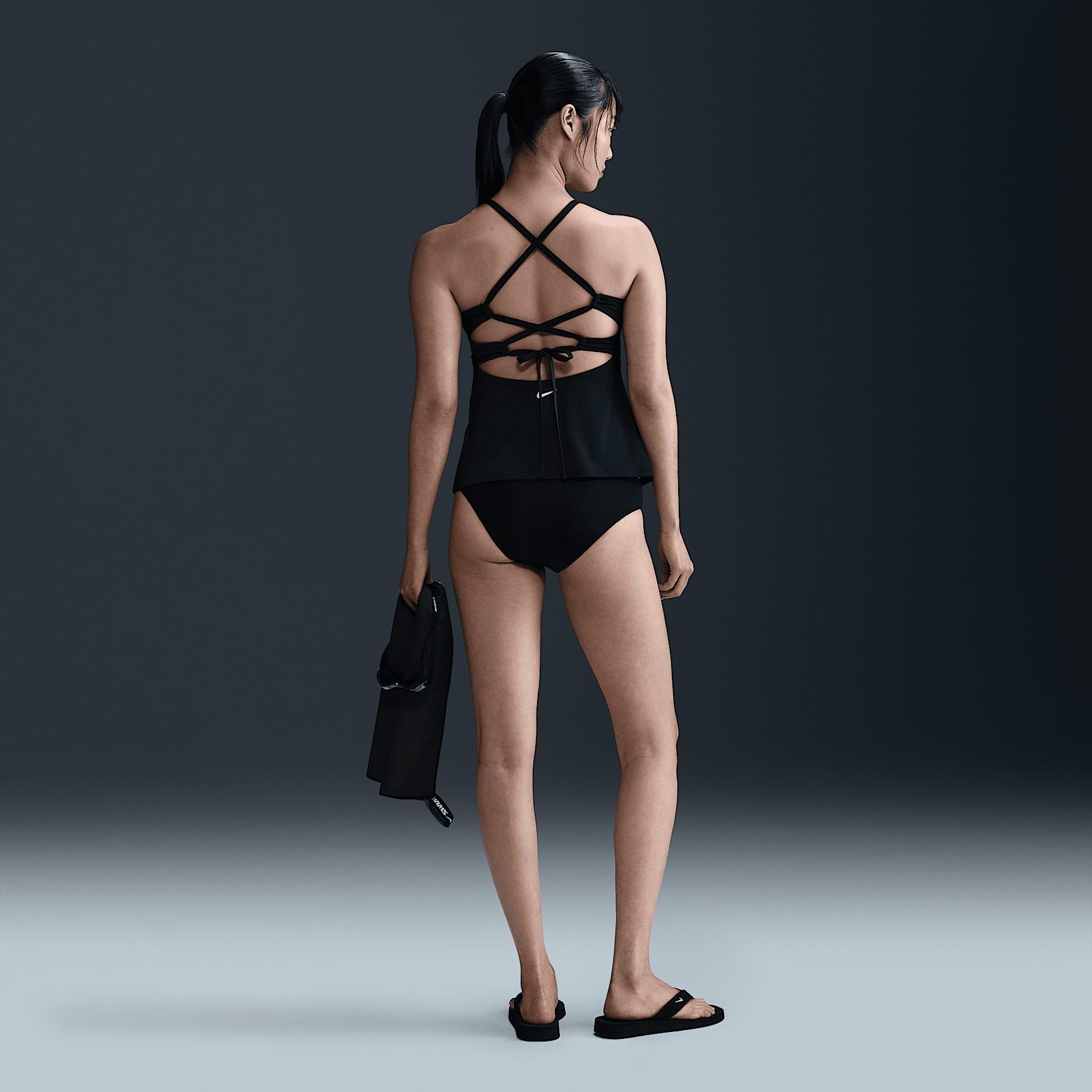 Nike Women's Swim Essential Lace-Up High-Neck Tank Topini Product Image