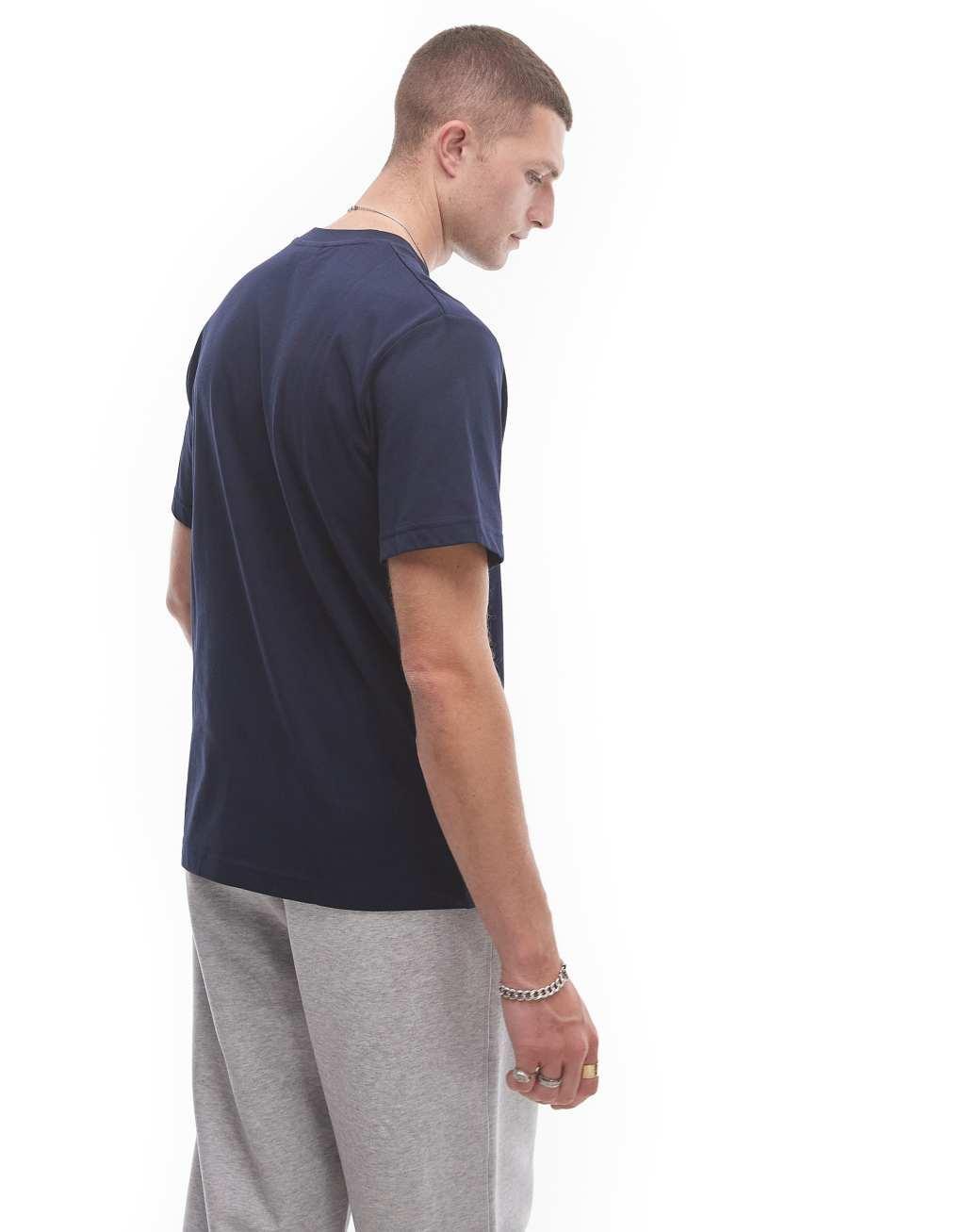 Lacoste logo t-shirt in navy Product Image