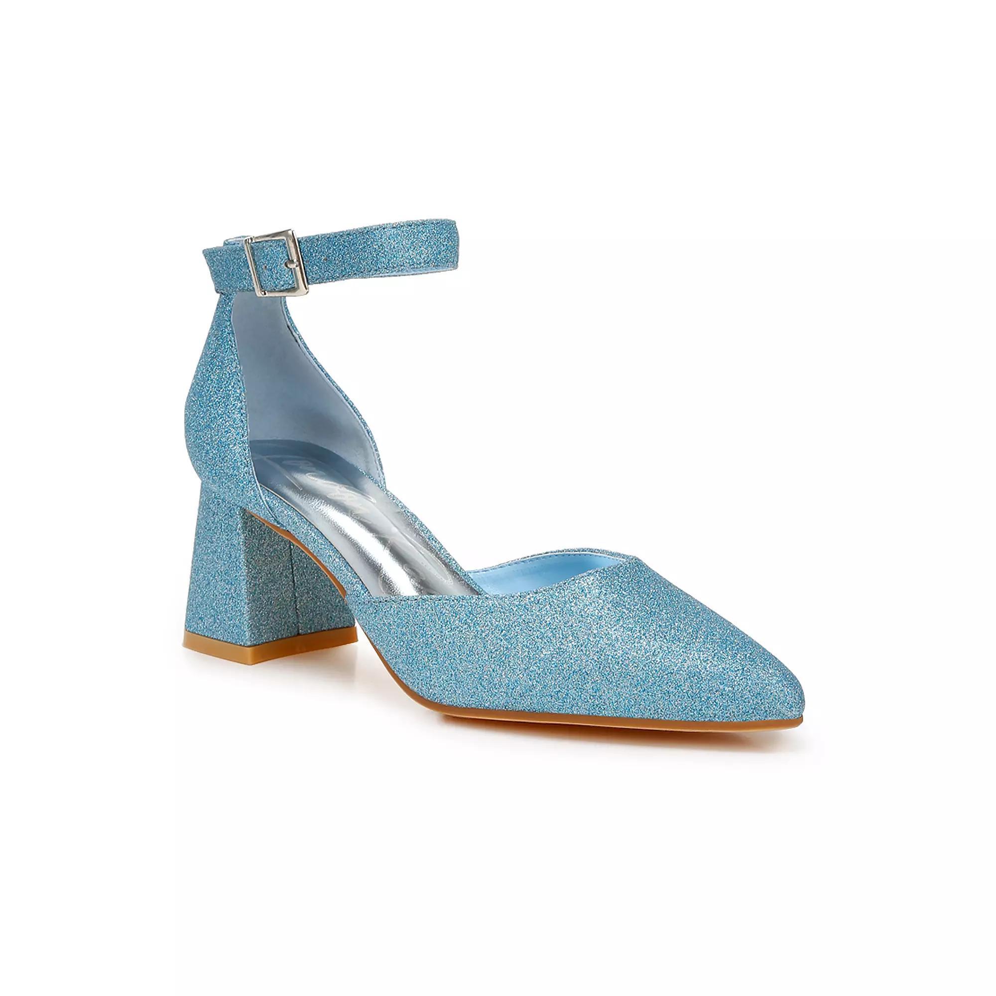 London Rag Taznia Women's Heeled Sandals, Size: 8, Blue Product Image