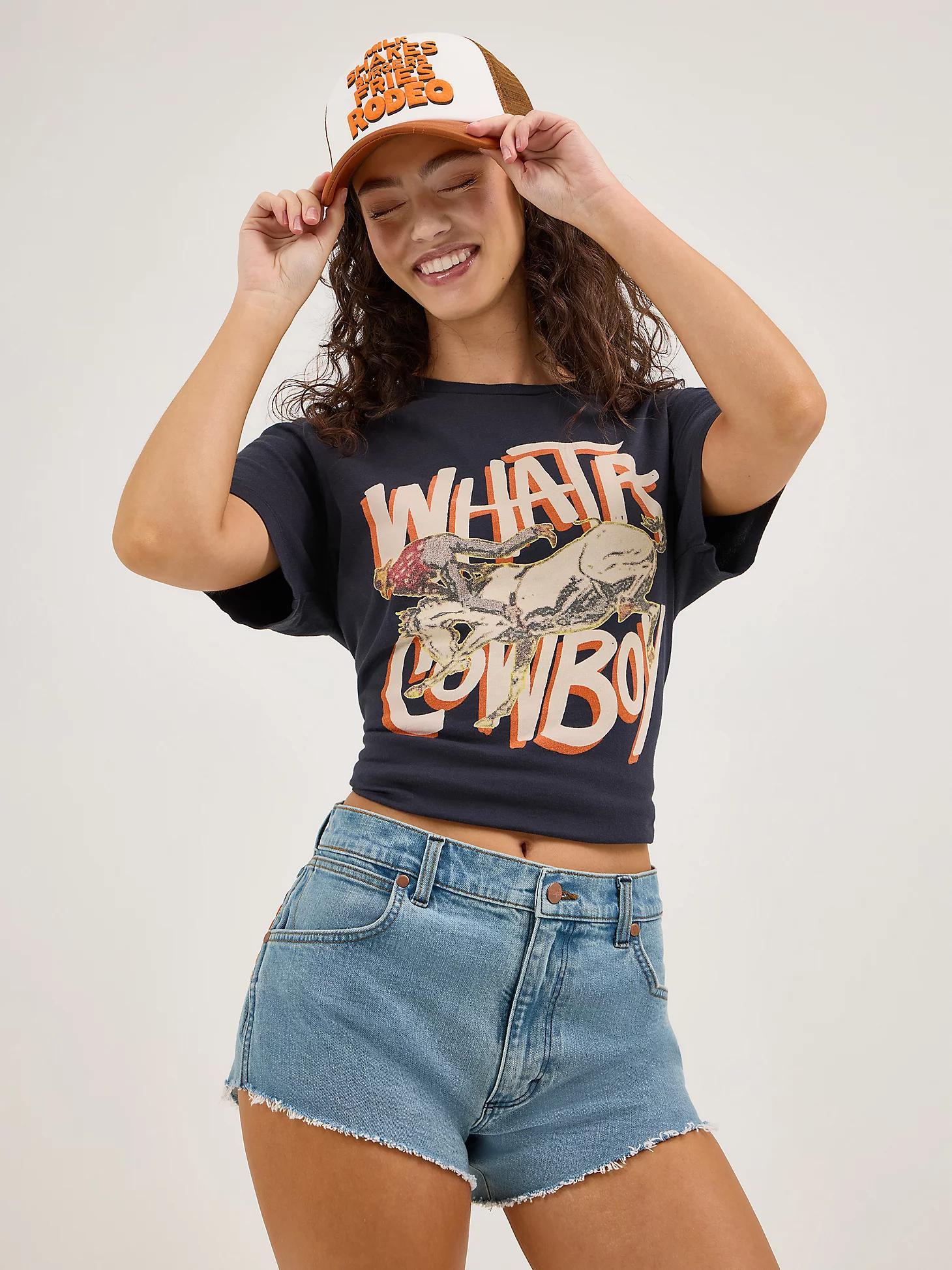 Wrangler x Whataburger Reworked Short | Women's SHORTS & SKIRTS | Wrangler® Product Image