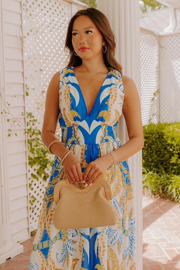 Tuscan Villa Floral Midi Dress Product Image