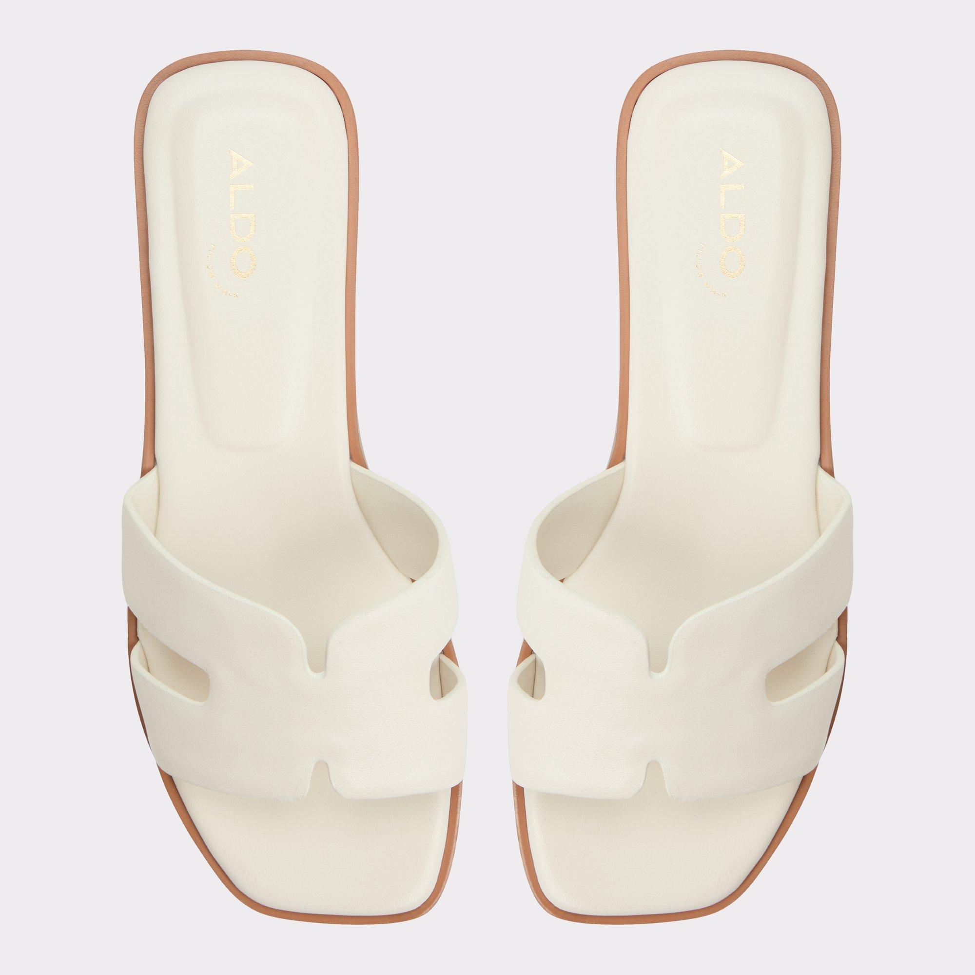 ALDO Itsandal - Women's Flat Sandals - White, Size 8.5 Product Image