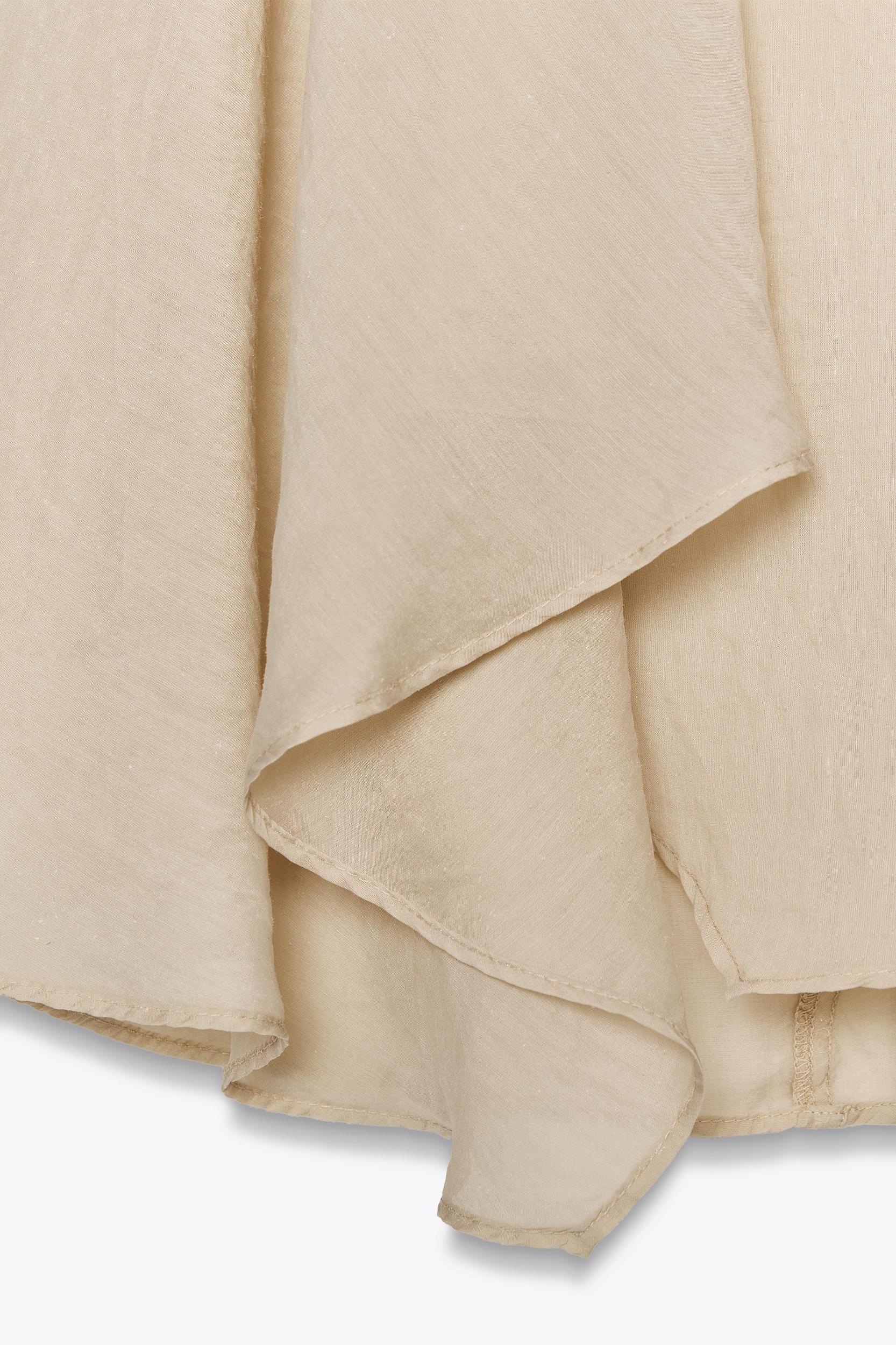 SEMI-SHEER FLOWY SKIRT Product Image