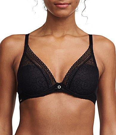Festivite Lace Plunge Bra, Bright Pink Product Image