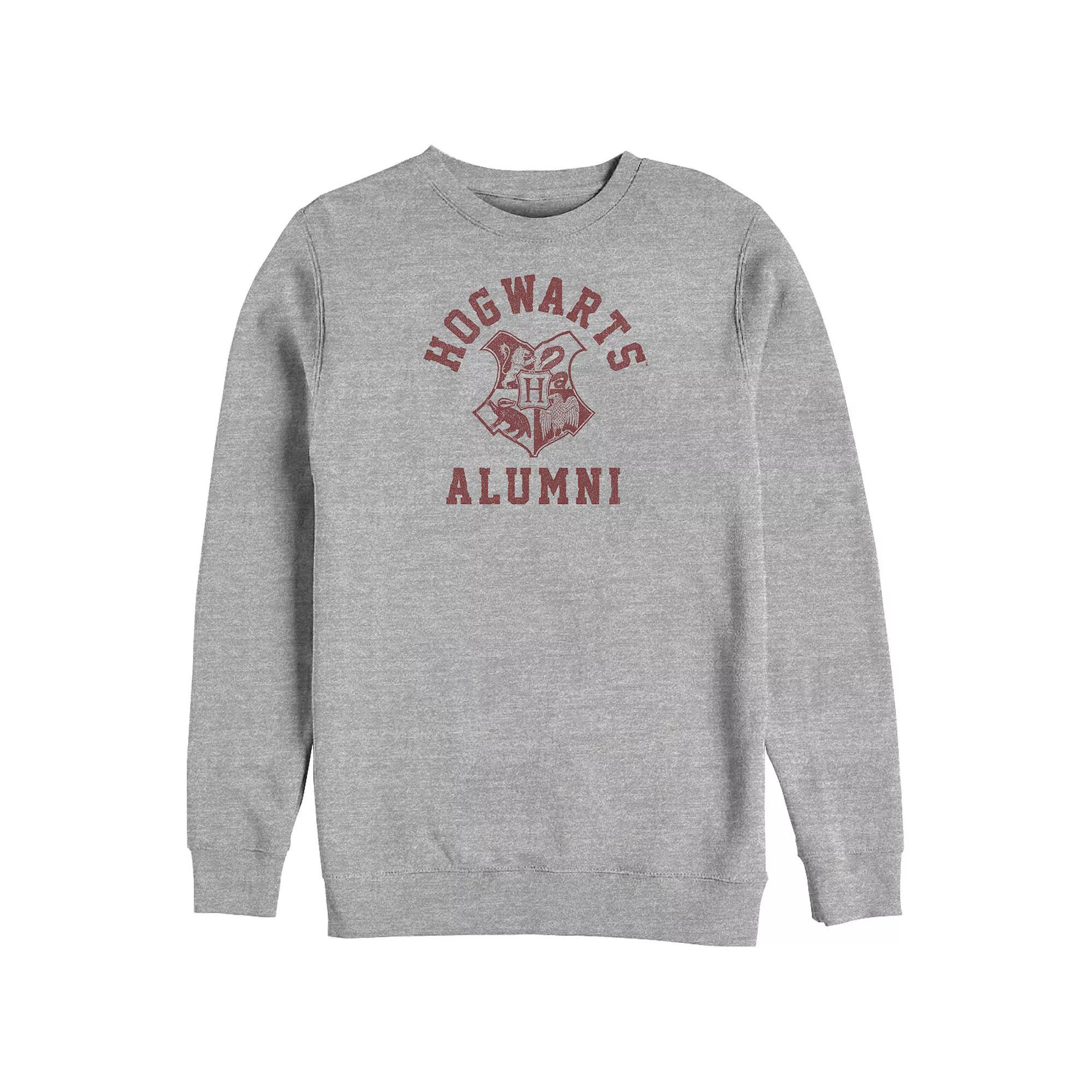 Big & Tall Harry Potter Hogwarts Alumni Fleece Sweatshirt, Men's, Size: 3XB, Athletic Grey Product Image