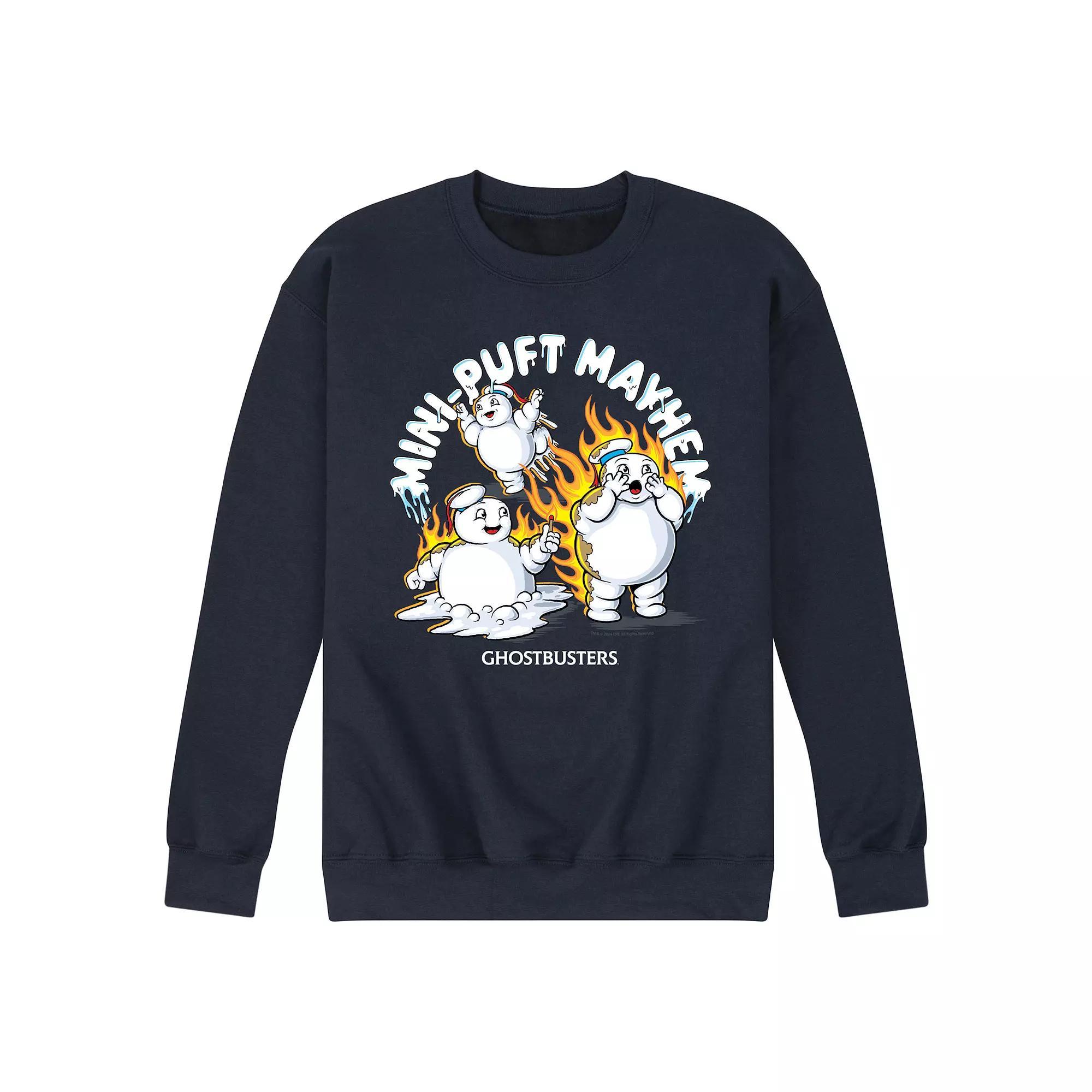 Mens Ghostbusters Frozen Empire Mini Pufts Fleece Sweatshirt Blue Product Image