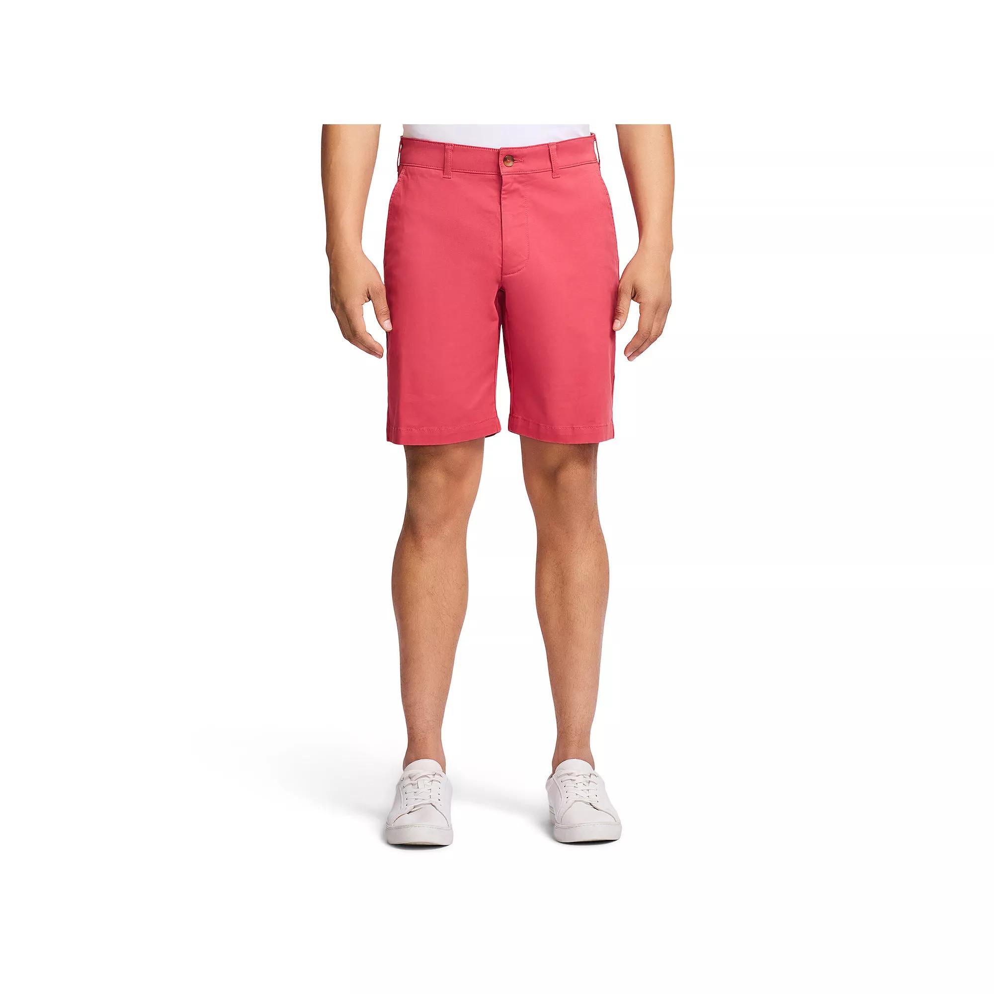Men's IZOD Saltwater 9.5-in. Flat Front Shorts, Size: 38, Harbor Blue Product Image