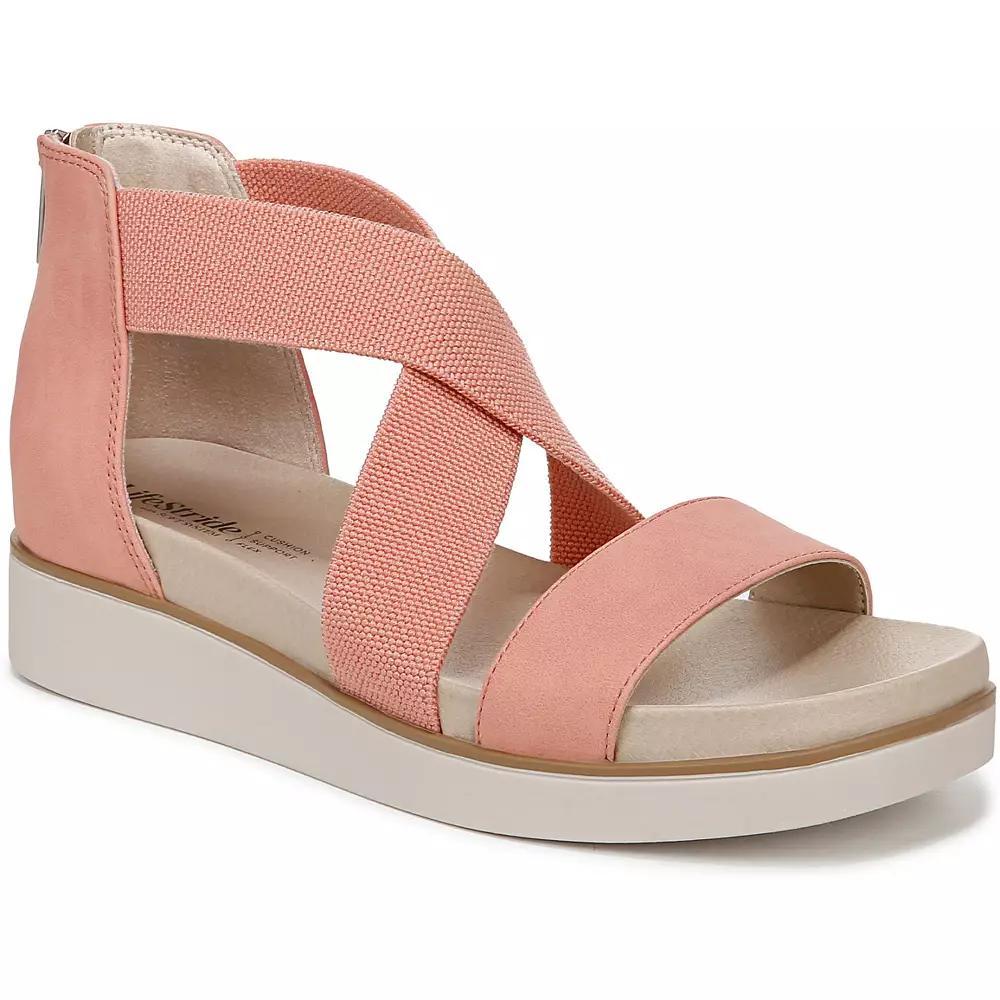 LifeStride Giselle Women's Strappy Platform Sandals, Size: 11 Wide, Pink Pink Product Image