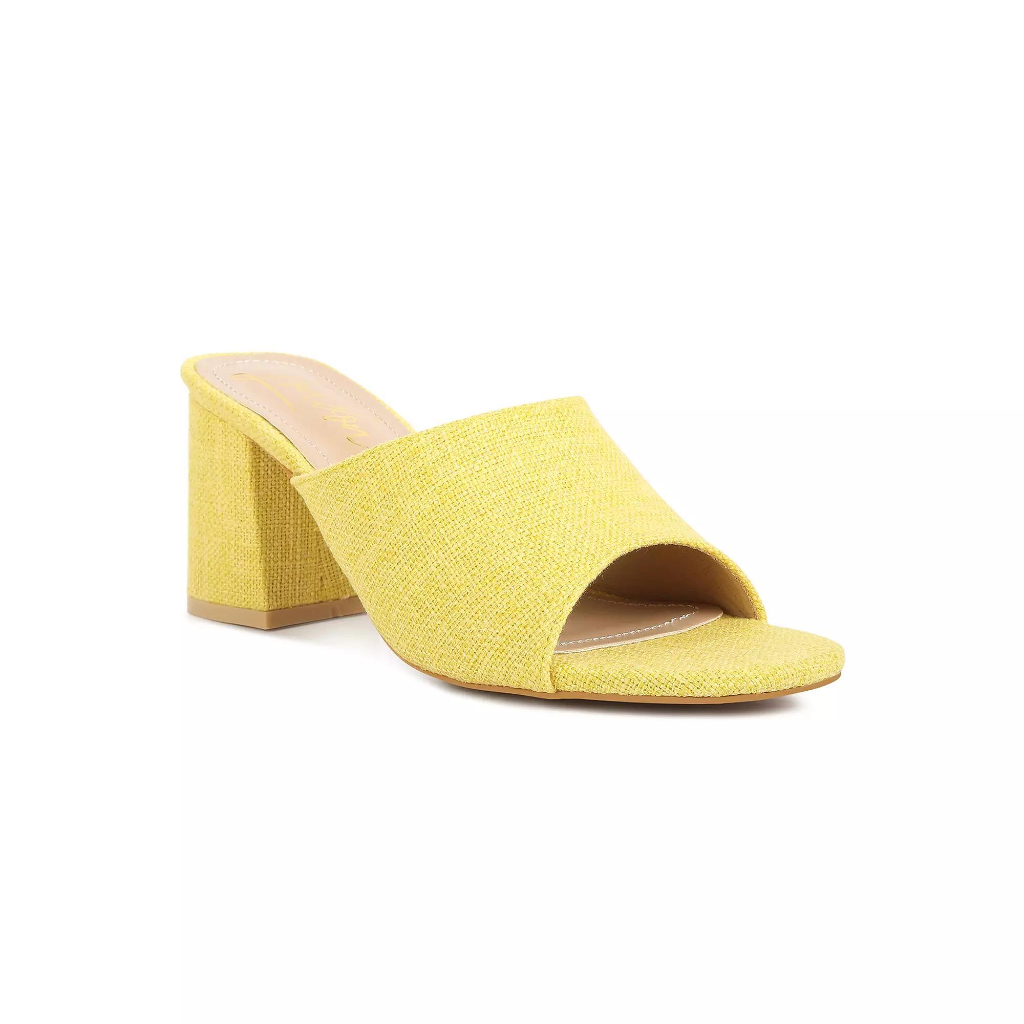 London Rag Block Heel Womens Slip On Sandals Product Image