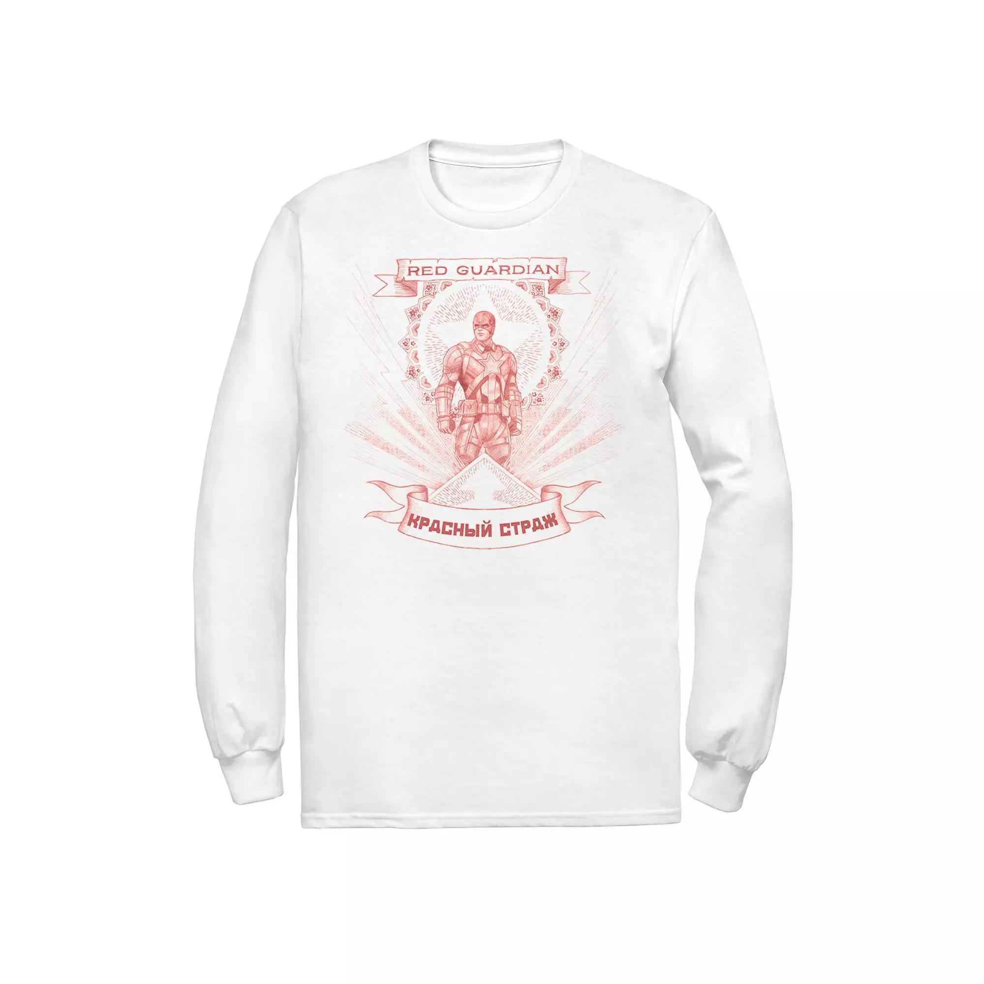 Men's Marvel Black Widow Red Guardian Red Hue Portrait Tee, Size: XL, White Product Image