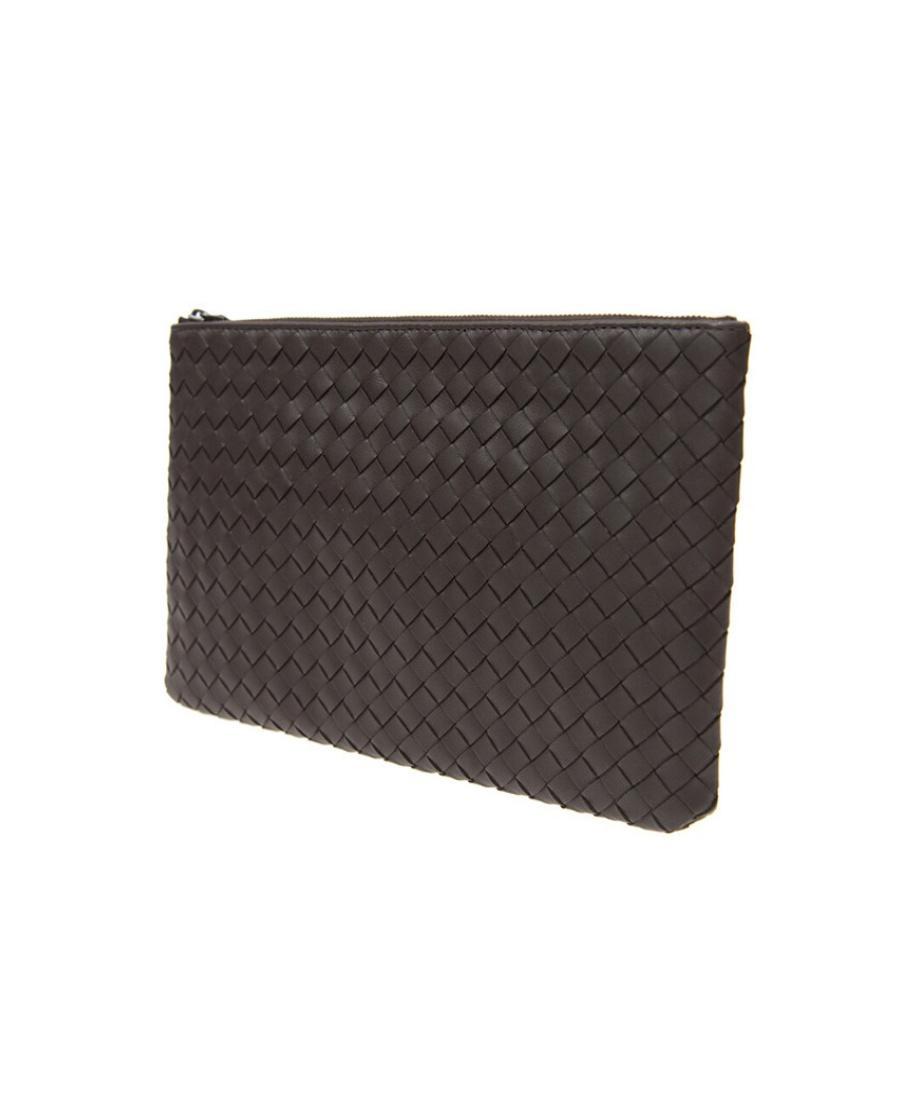 BOTTEGA VENETA Medium Woven Clutch In Black Product Image