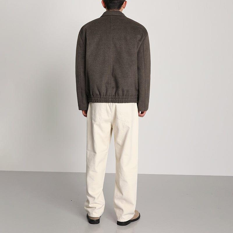 RT No. 6168 DARK BROWN WOOLEN VARSITY JK Product Image