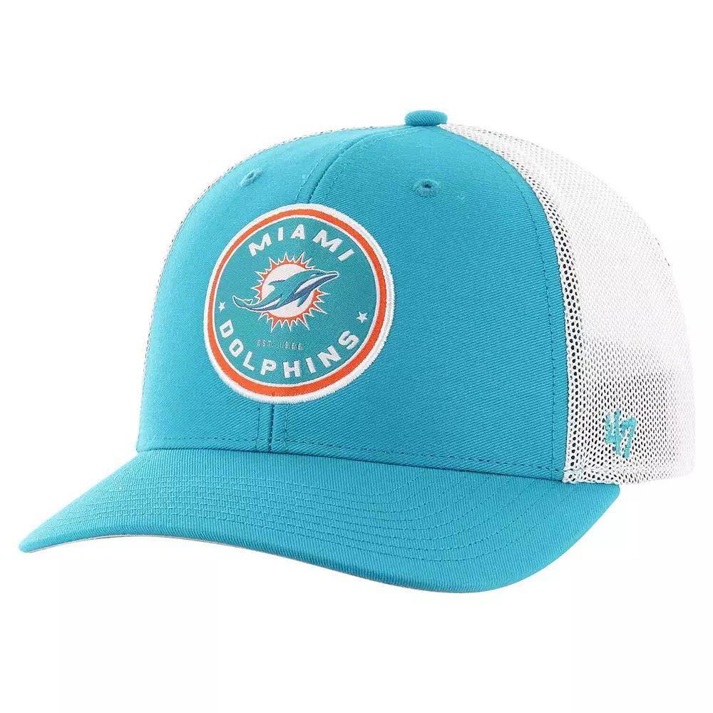 Men's '47 Aqua Miami Dolphins Disclose Trophy Stretch Fit Hat, Size: Small/Medium, Turquoise A Product Image