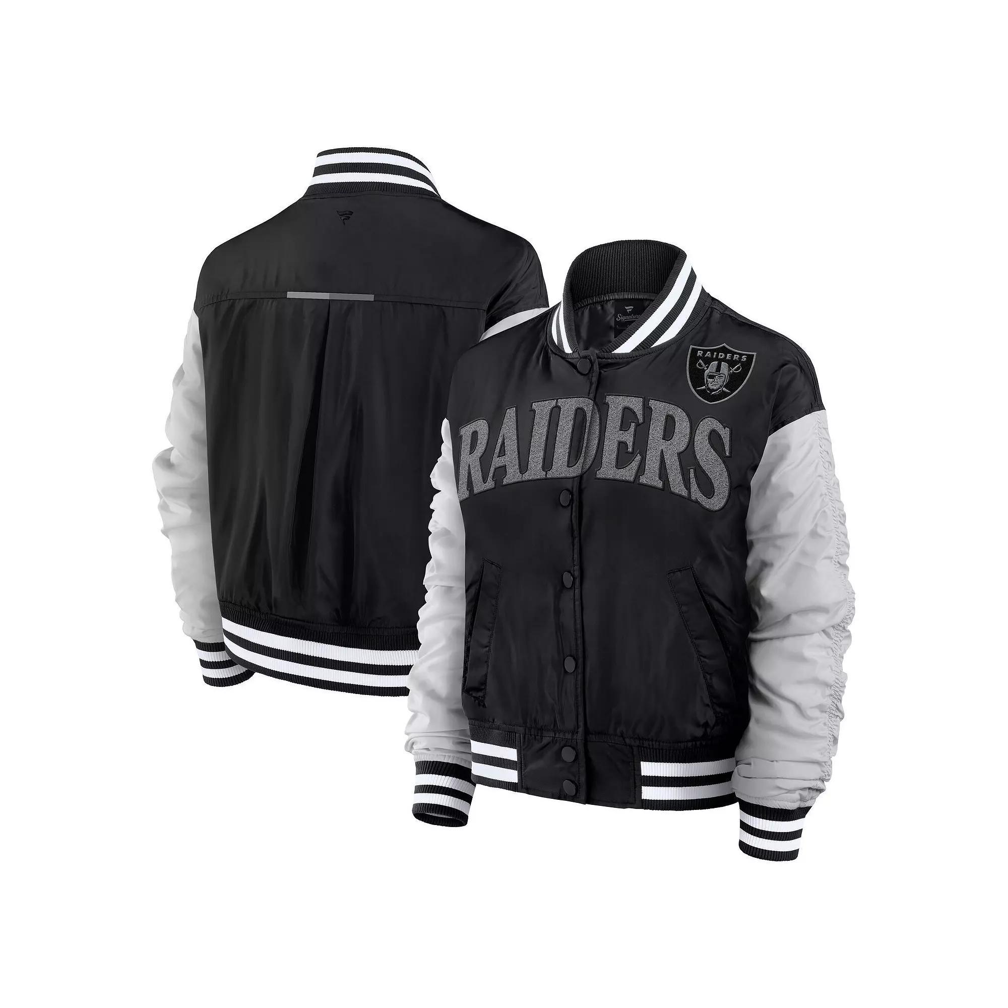 Women's Fanatics  Black Las Vegas Raiders Elements Wave Full-Snap Jacket, Size: Large, Lvr Black Product Image