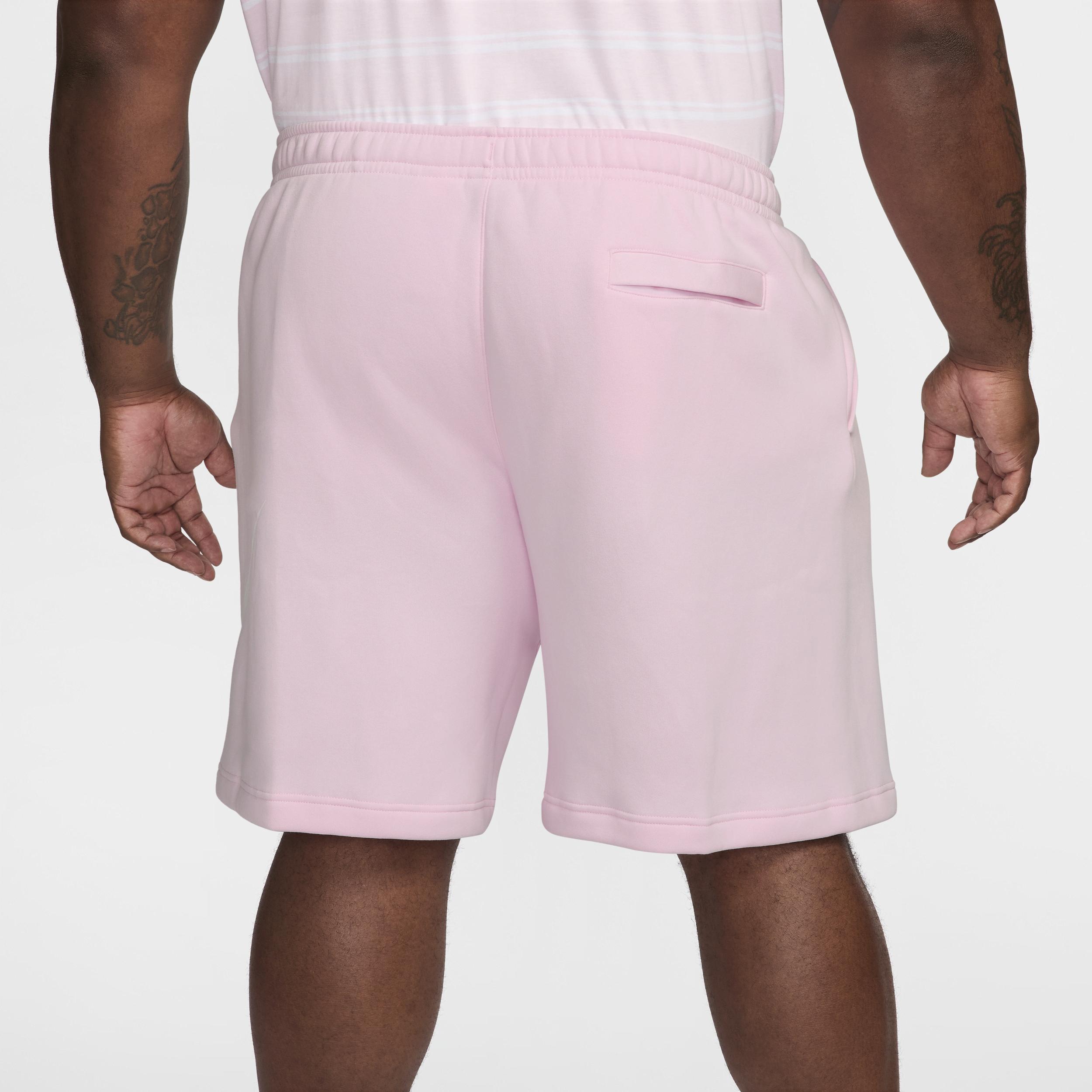 Nike Mens Nike Club Fleece Shorts - Mens Pink Foam/White/White Product Image