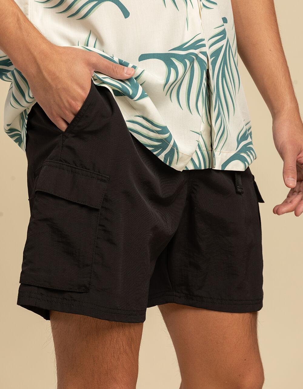 RSQ Mens Nylon Utility Shorts - BLUE Product Image