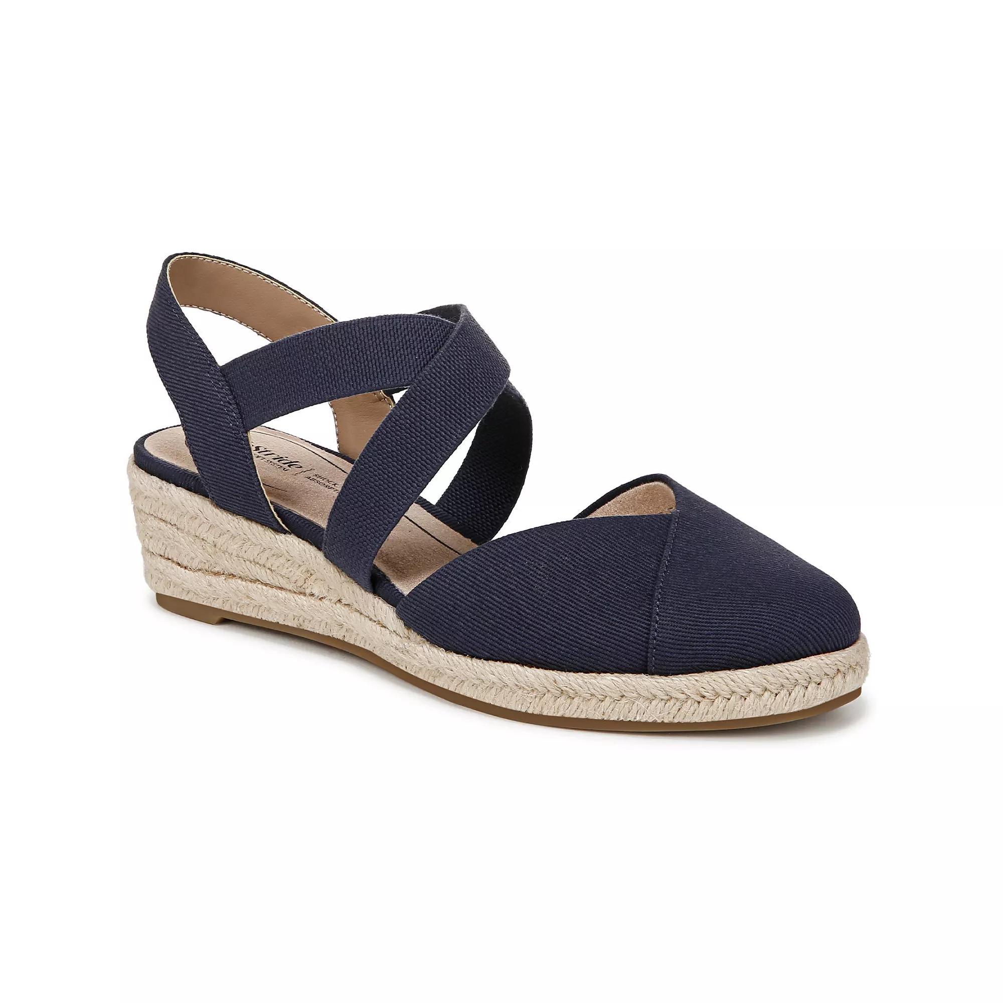 LifeStride Kimball Women's Espadrille Wedges, Size: 8 Wide, Lux Blue Product Image
