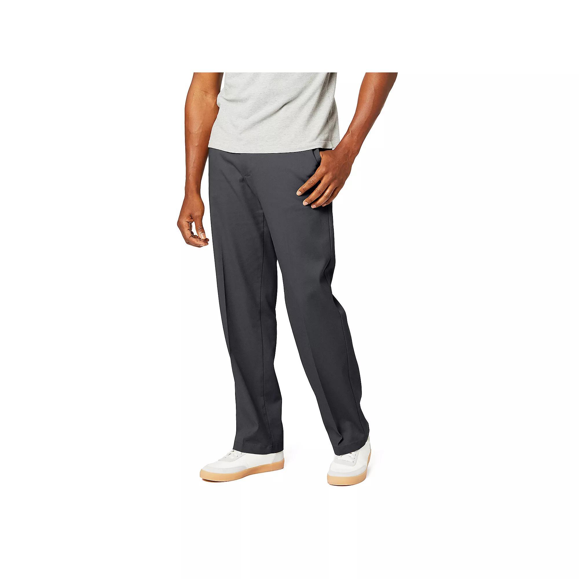 Men's Dockers® Comfort Stretch Relaxed-Fit Pants, Size: 34X34, Dark Grey Heather Product Image
