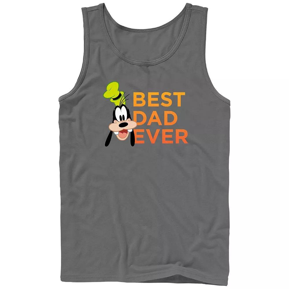 Disney's Mickey Mouse Men's Classic Goofy Best Dad Ever Graphic Tank Top, Size: Small, Grey Product Image