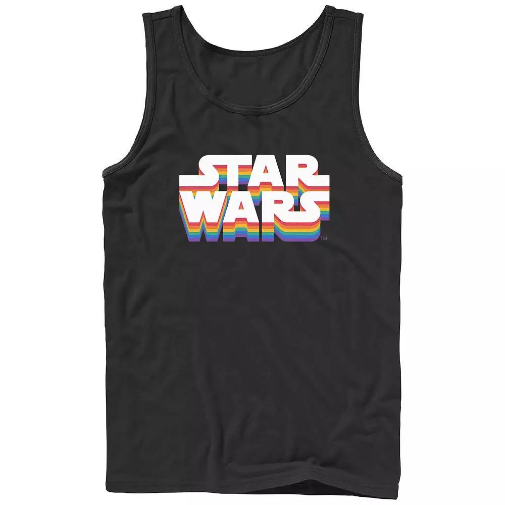 Men's Star Wars Pride Logo Graphic Tank, Size: XL, Black Product Image