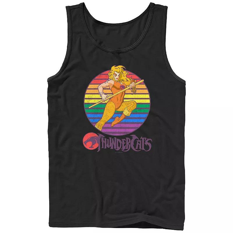 Men's Thundercats Cheetara Pride Graphic Tank Top, Size: XL, Black Product Image
