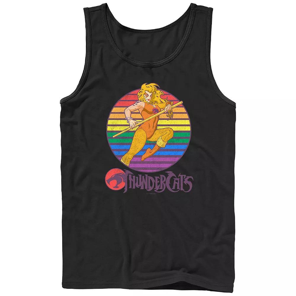 Men's Thundercats Cheetara Pride Graphic Tank Top, Size: XL, Black Product Image