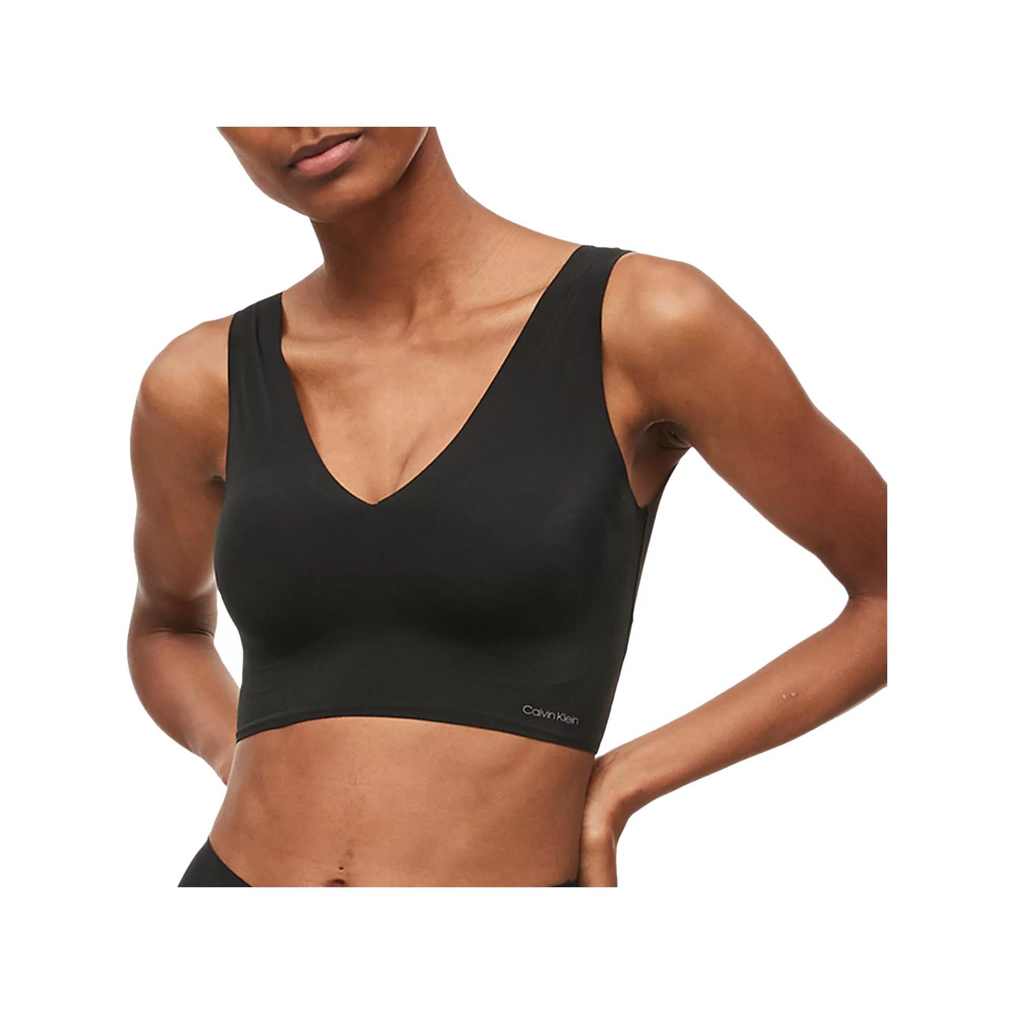 Calvin Klein Invisibles Comfort Lightly Lined V-Neck Bralette QF4708, Womens Product Image