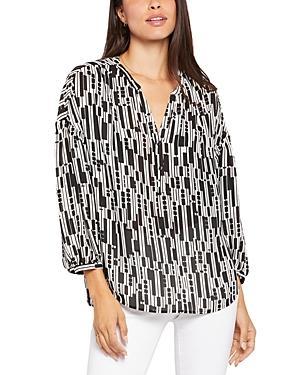 Nydj Paulina Floral Print Peasant Top Product Image