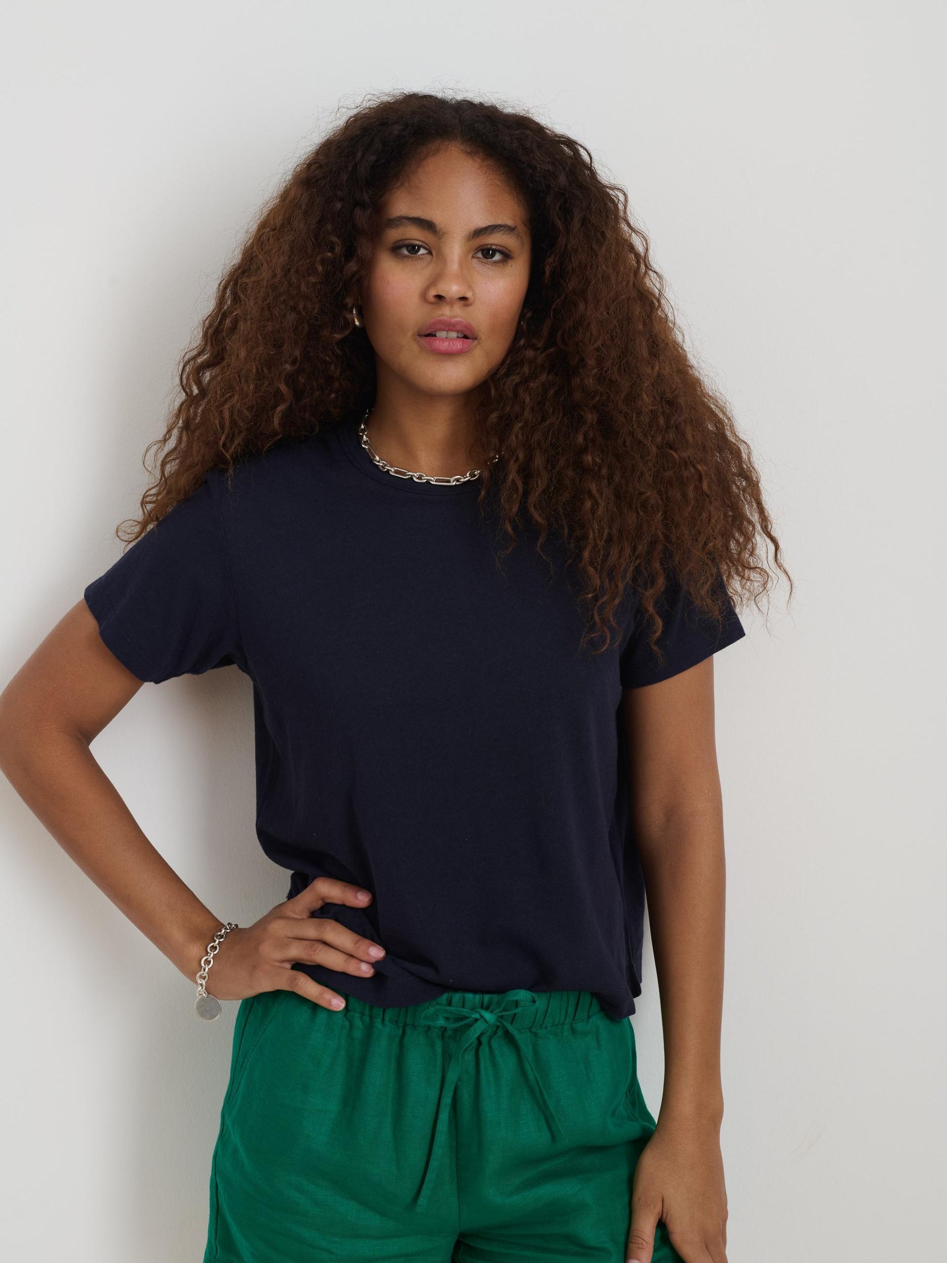 Garcon Tee In Linen Cotton Product Image