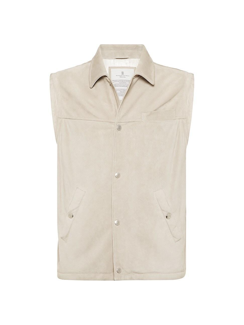 Mens Suede Vest with Thermore Padding Product Image