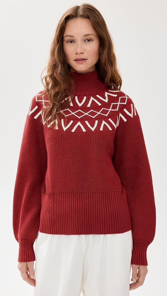 Varley Marcie Fair Isle Yoke Knit Sweater | Shopbop Product Image