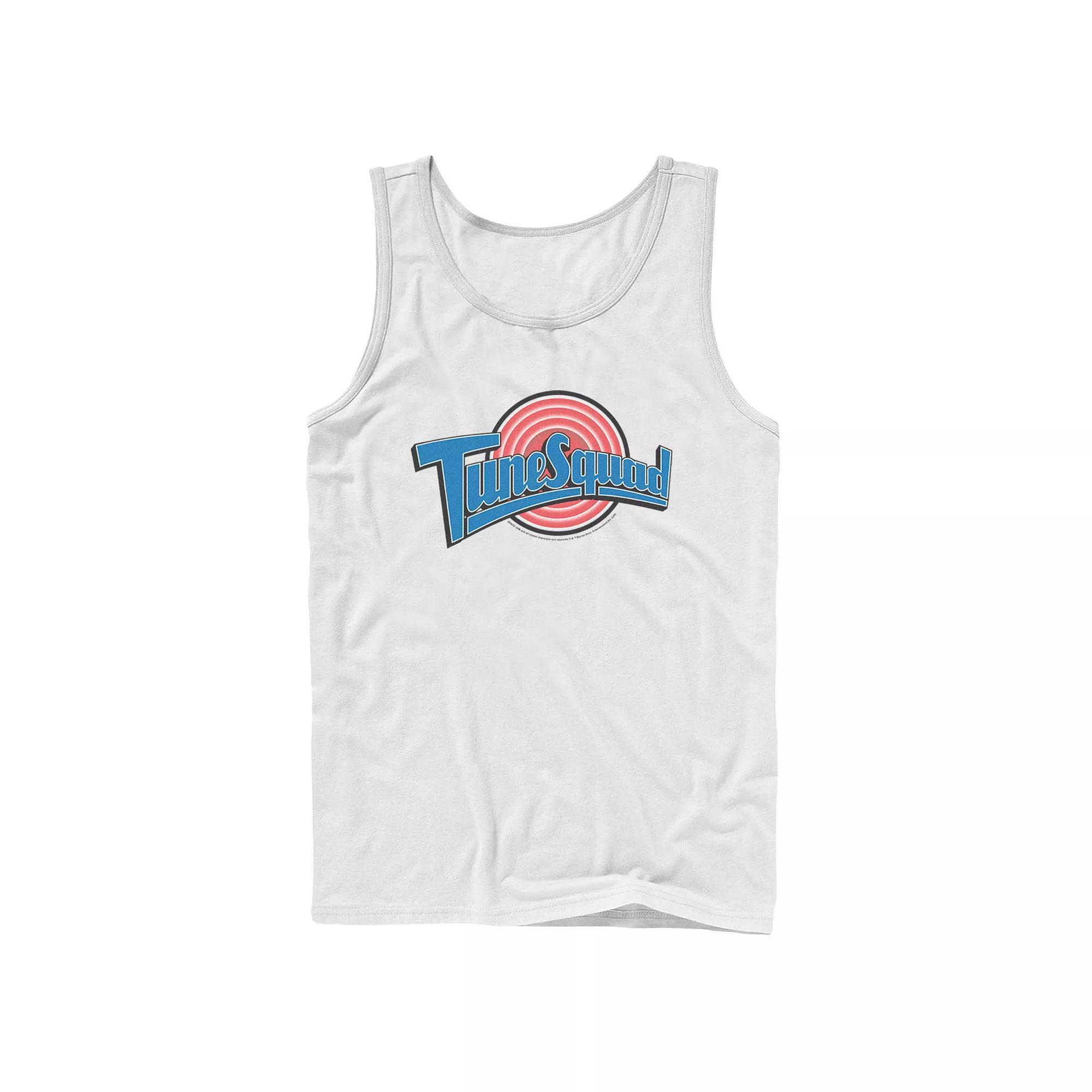 Men's Looney Tunes Space Jam Tune Squad Logo Tank Top, Size: Large, White Product Image