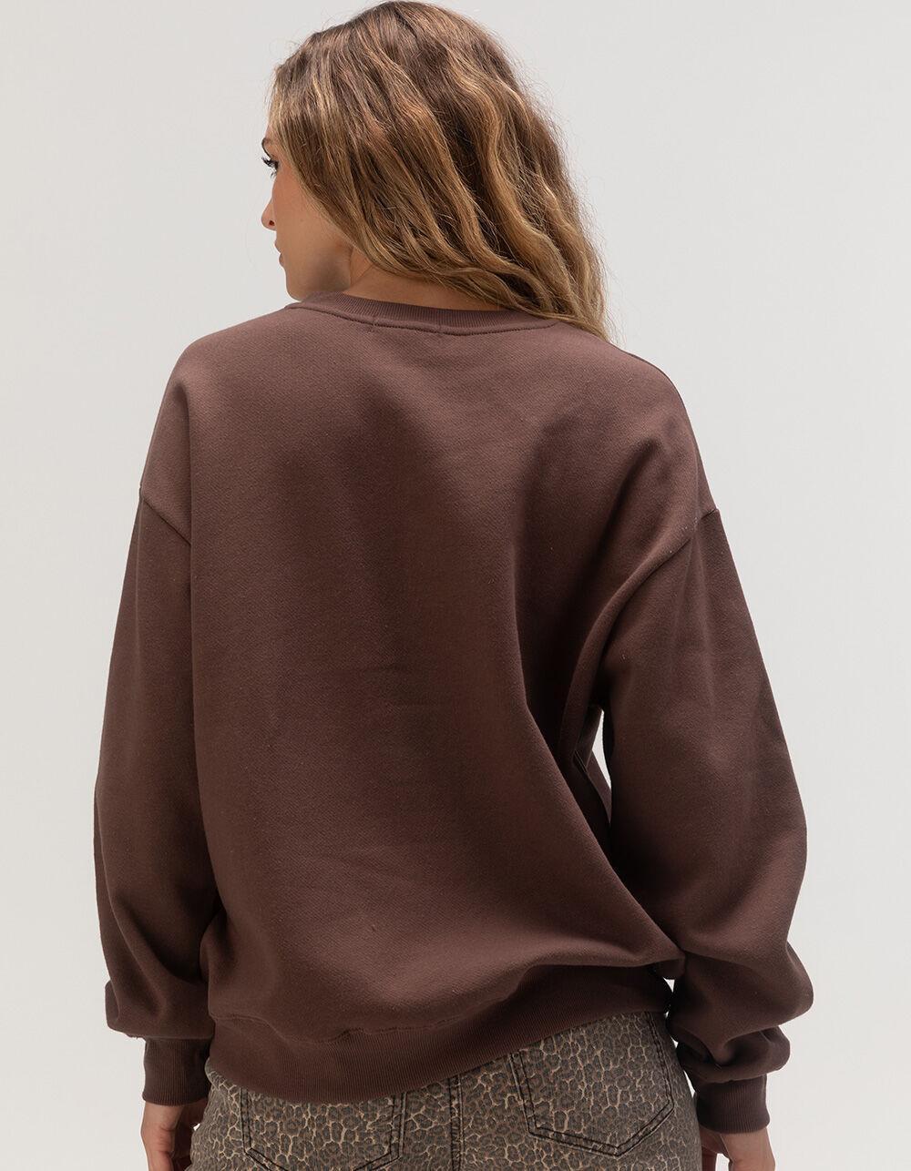 RSQ Womens Texas Crewneck Sweatshirt - BROWN Product Image