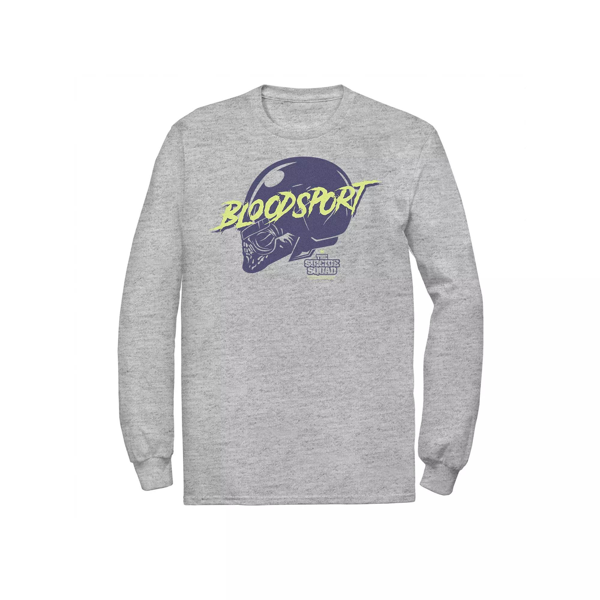 Men's The Suicide Squad Big Bloodskull Logo Tee, Boy's, Size: Medium, Athletic Grey Product Image