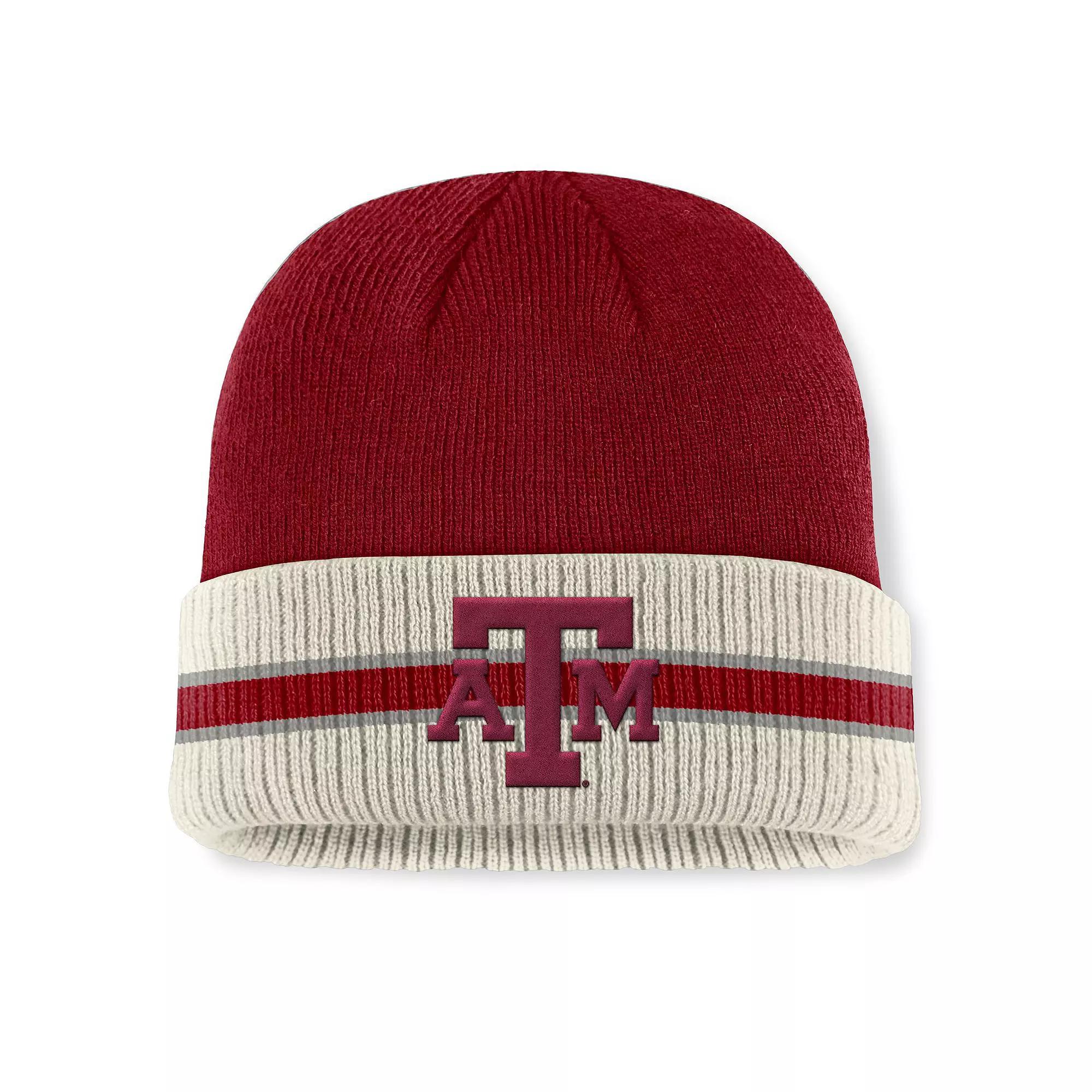 Men's Top of the World  Maroon Texas A&M Aggies Silas Cuffed Knit Hat, Red Product Image