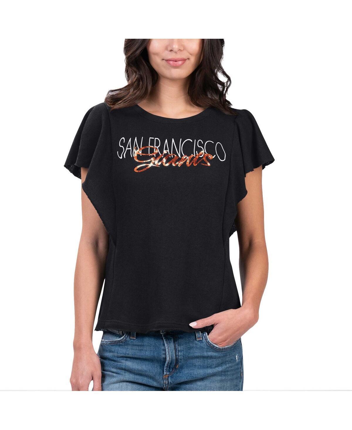 Women's G-III 4Her by Carl Banks Black San Francisco Giants Crowd Wave T-Shirt, Size: XL Product Image