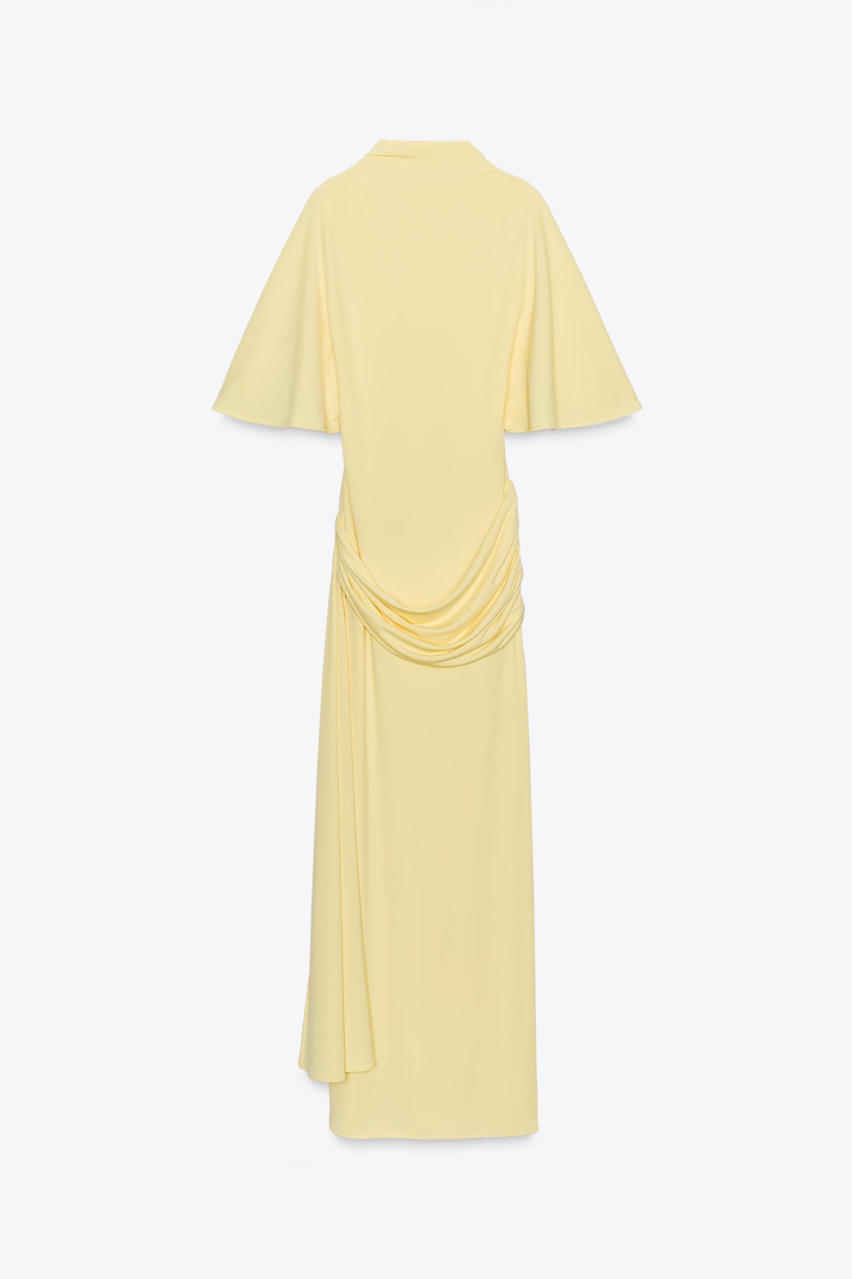 OPEN BACK CAPE MAXI DRESS Product Image