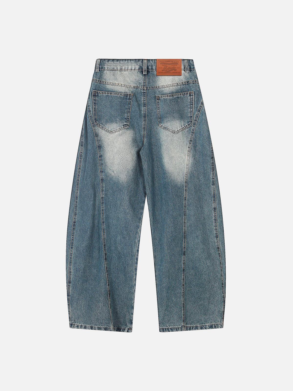 Aelfric Eden Leopard Kerchief Super Baggy Barrel Jeans Product Image