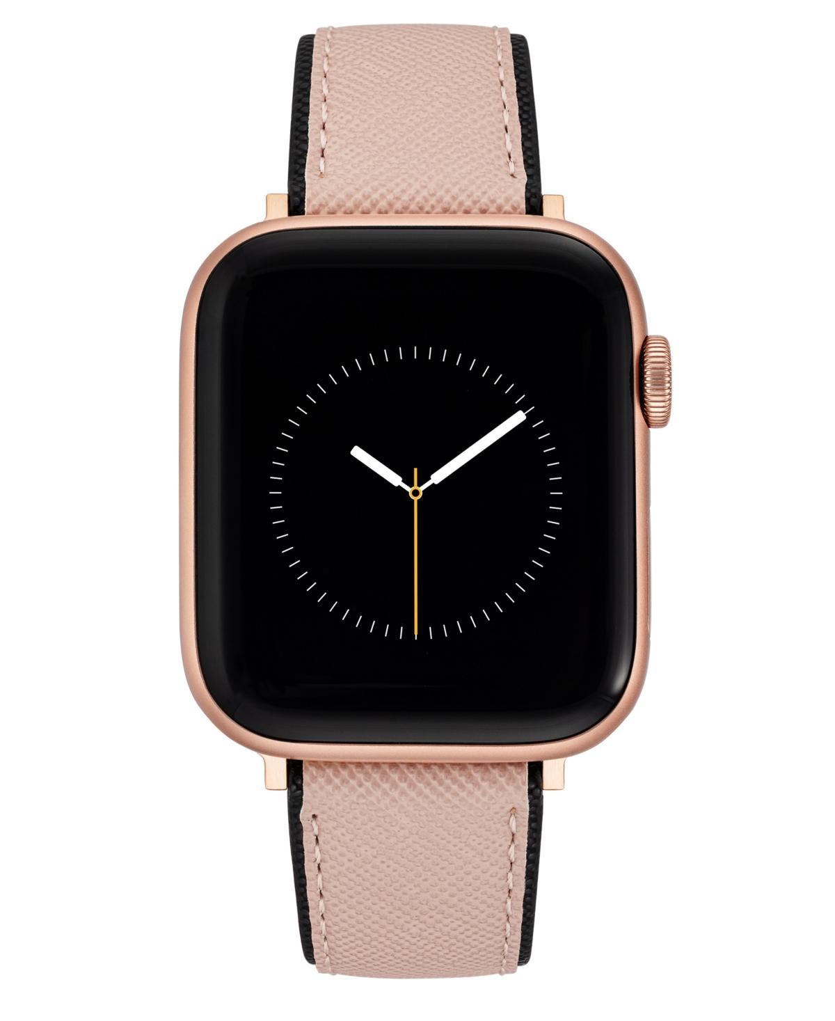 Nine West Women's Smooth Faux Leather Band designed for Apple Watch®, Size: Small, Pink Product Image